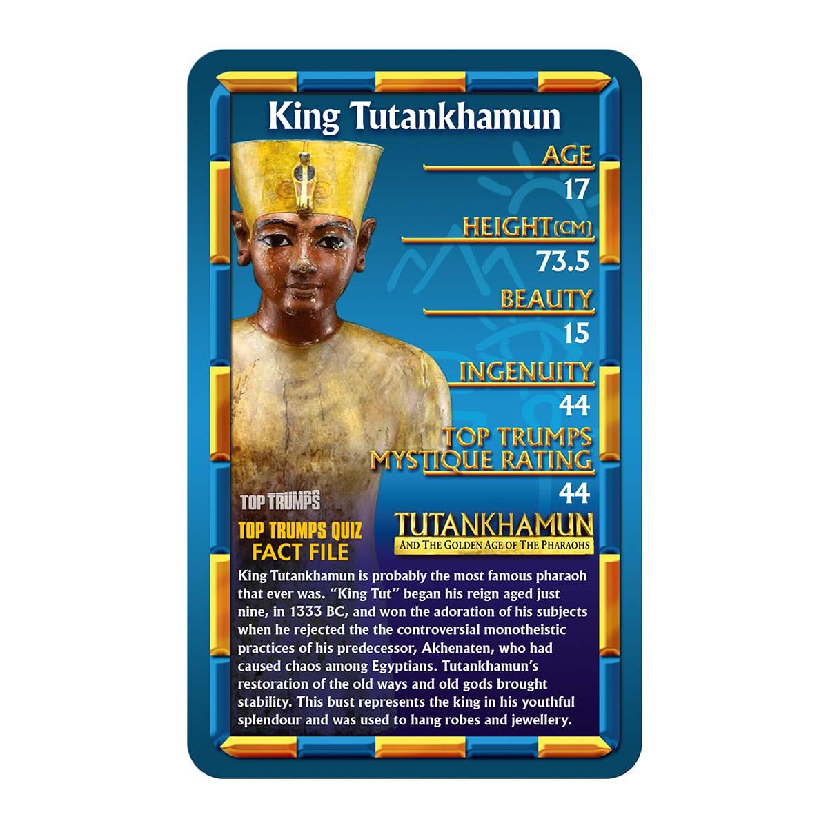 Ancient Egypt 'Tutankhamun and the Golden Age of the Pharaohs' Top Trumps Limited Edition Card Game | Winning Moves UK