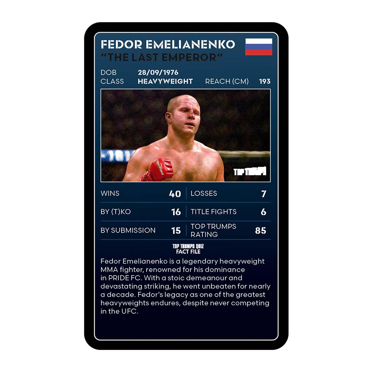 MMA Mixed Martial Arts Top Trumps Limited Edition Card Game | Winning Moves UK