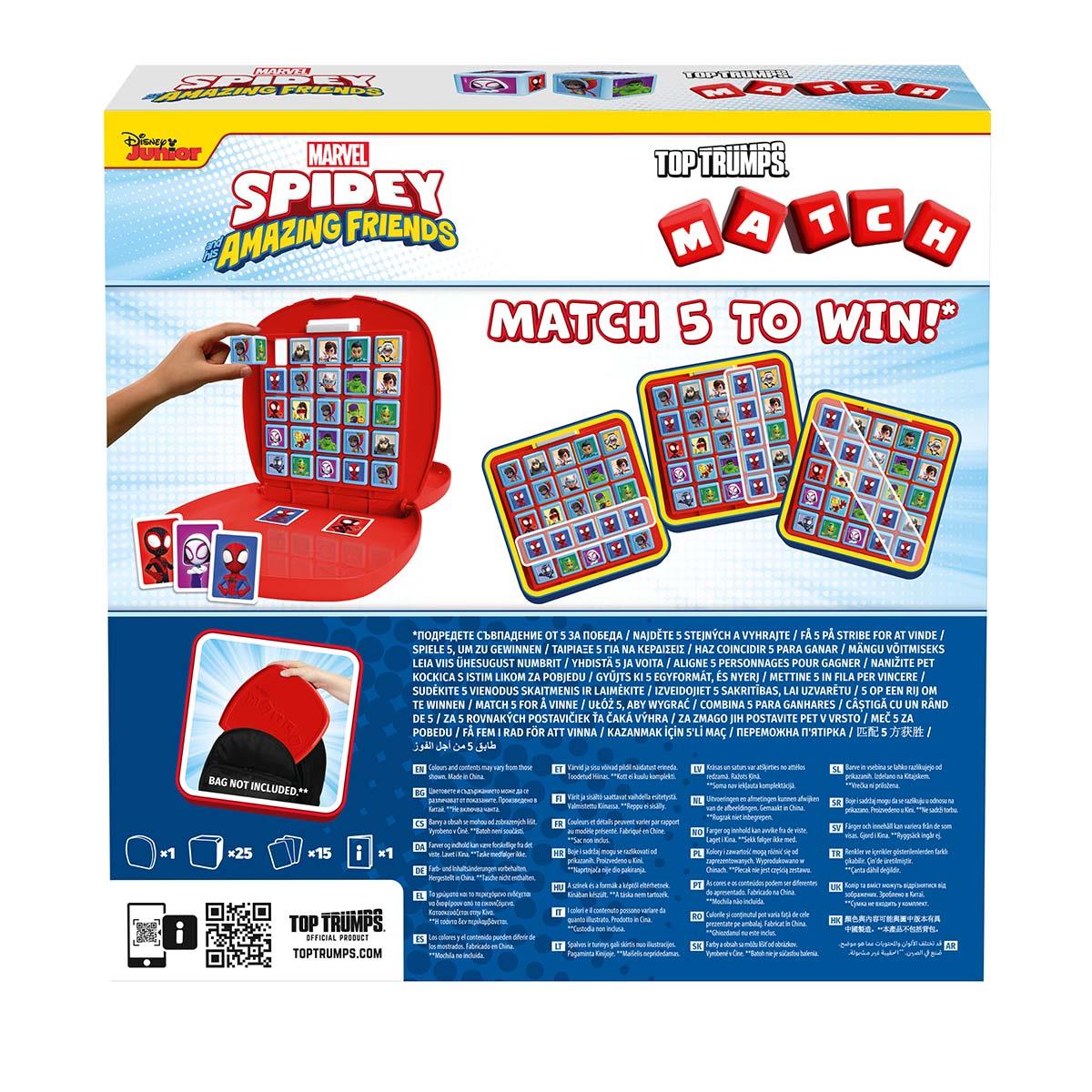 Spidey and His Amazing Friends Top Trumps Match - The Crazy Cube Game | Winning Moves UK