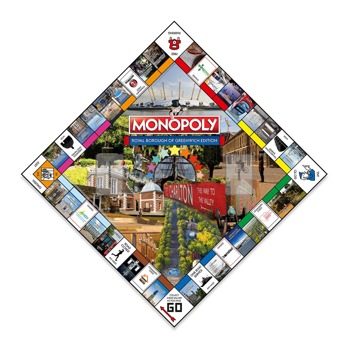 Royal Borough of Greenwich Monopoly Board Game | Winning Moves UK