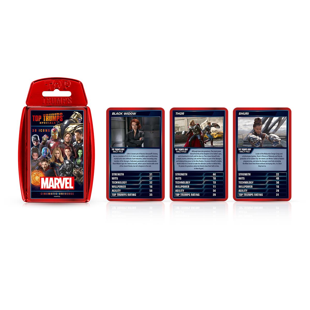 Marvel Cinematic Universe Top Trumps Card Game | Winning Moves UK