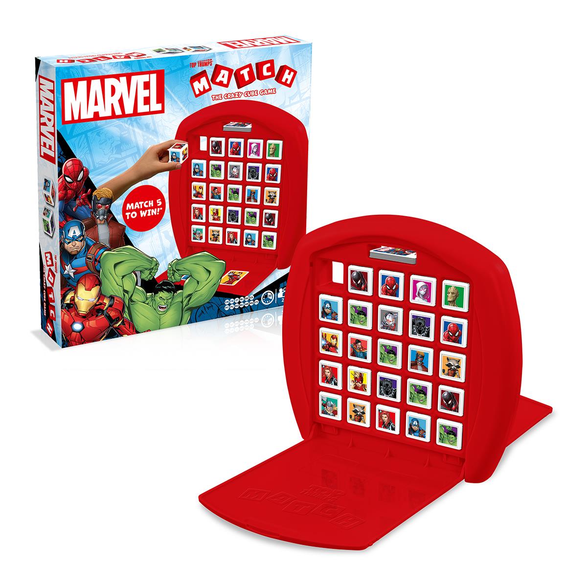 Marvel Top Trumps Match - The Crazy Cube Game | Winning Moves UK