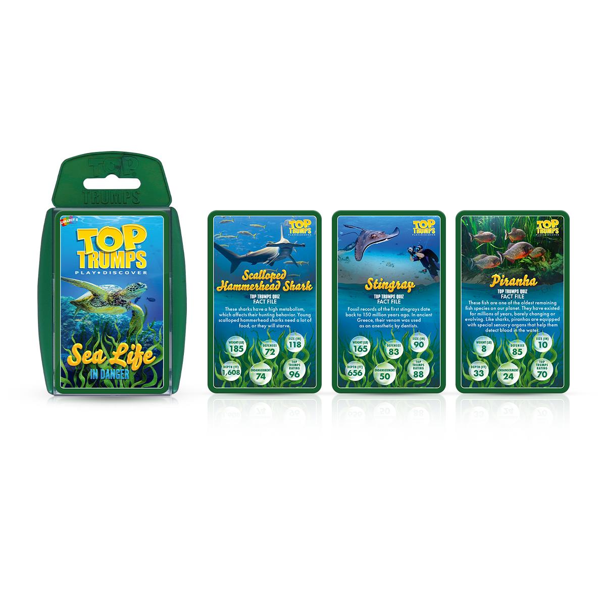 Sealife in Danger Top Trumps Card Game | Winning Moves UK