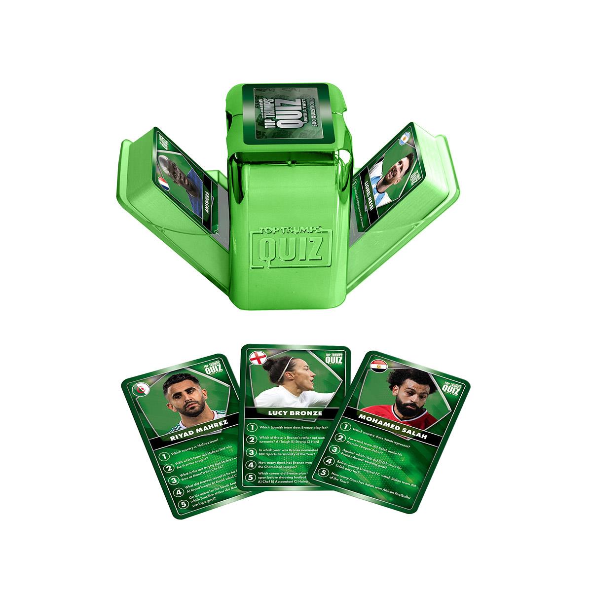 World Football Stars Green Top Trumps Quiz Card Game | Winning Moves UK
