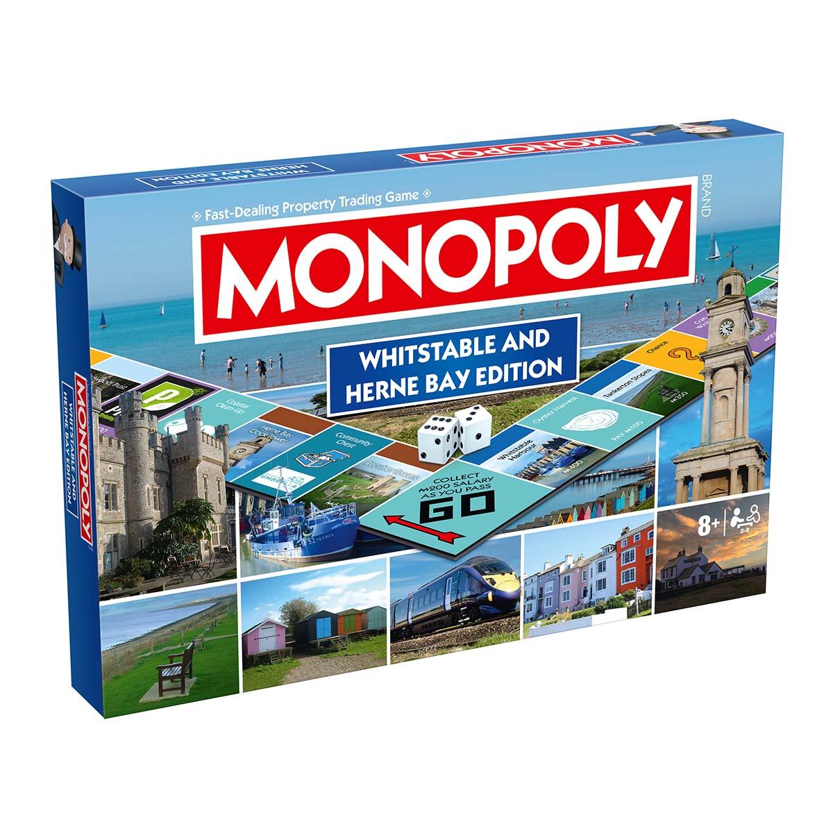 Whitstable and Herne Bay Monopoly Board Game | Winning Moves UK