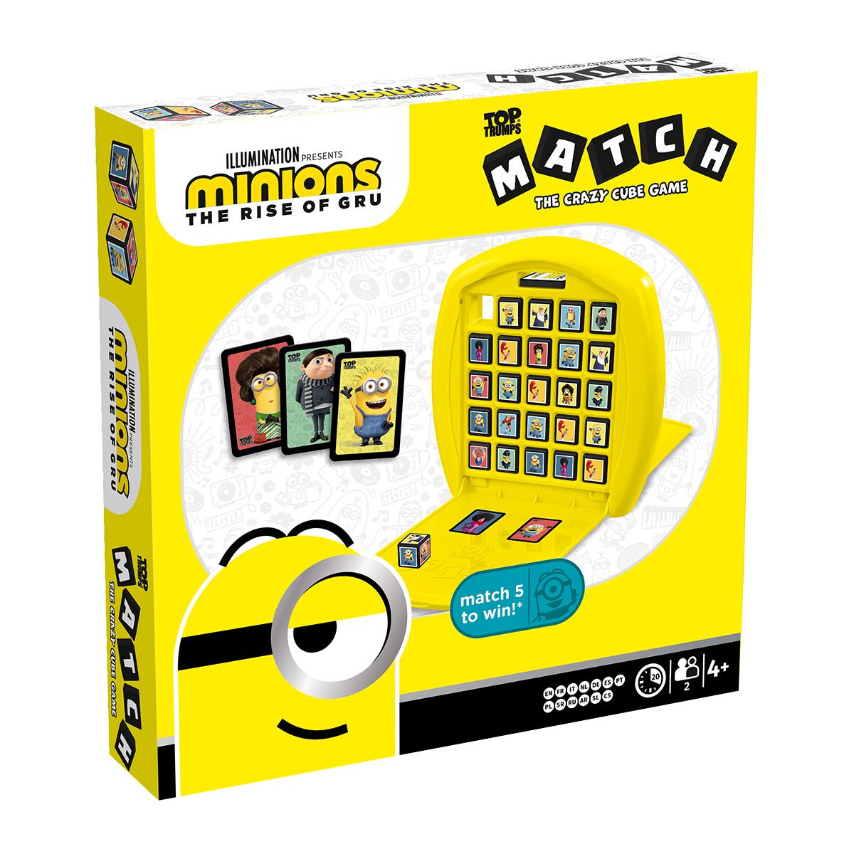 Minions 2 Top Trumps Match - The Crazy Cube Game | Winning Moves UK
