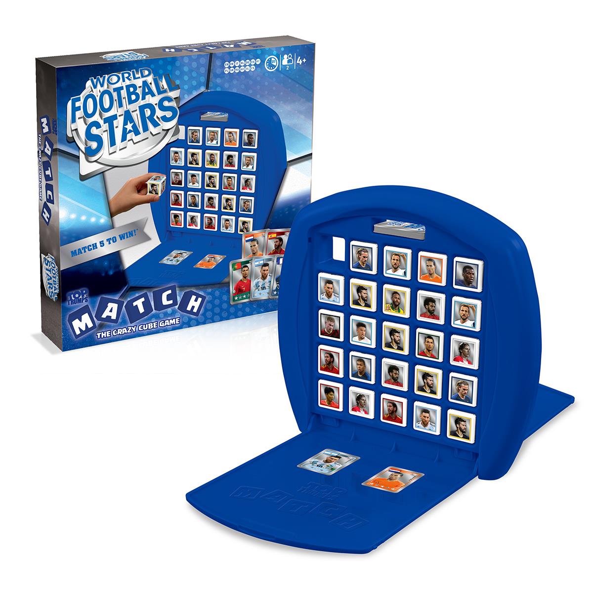 World Football Stars Top Trumps Match - The Crazy Cube Game | Winning Moves UK