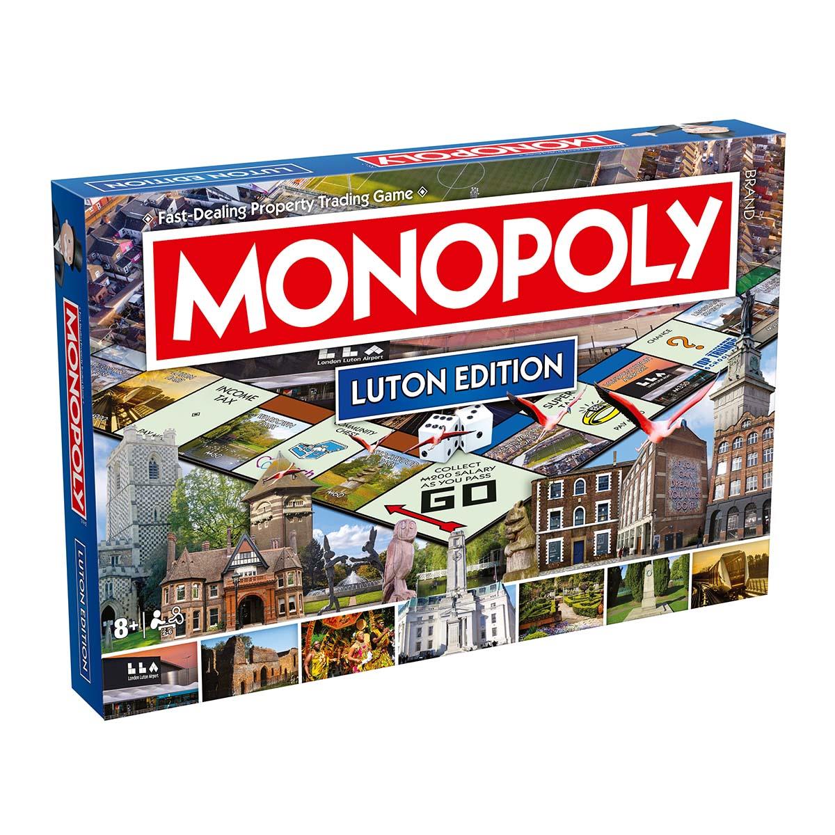 Luton Monopoly Board Game | Winning Moves UK