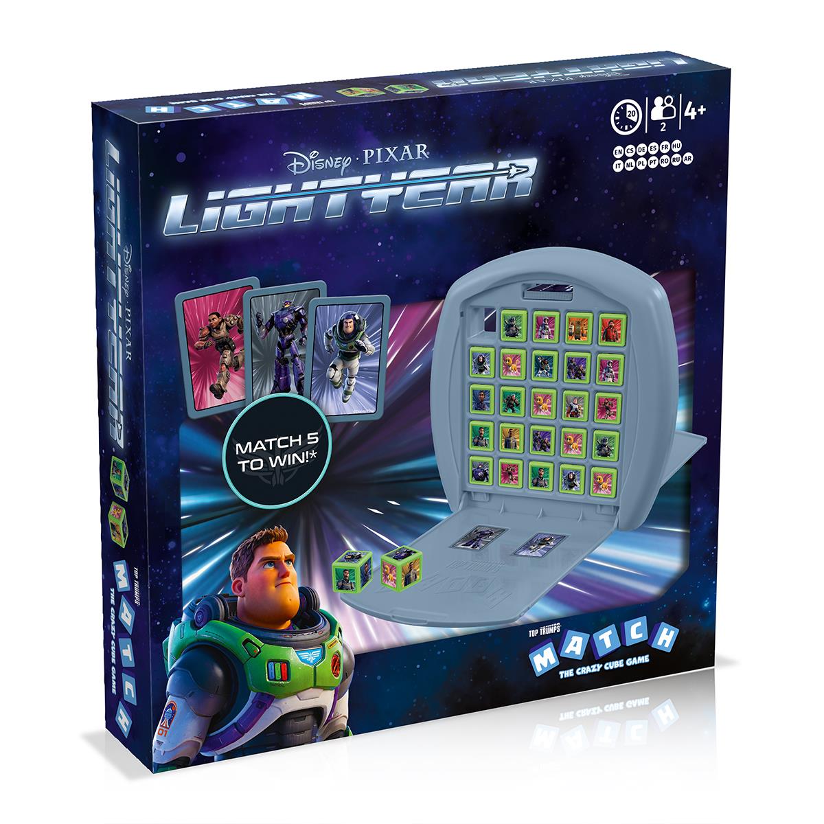 Lightyear Top Trumps Match - The Crazy Cube Game | Winning Moves UK