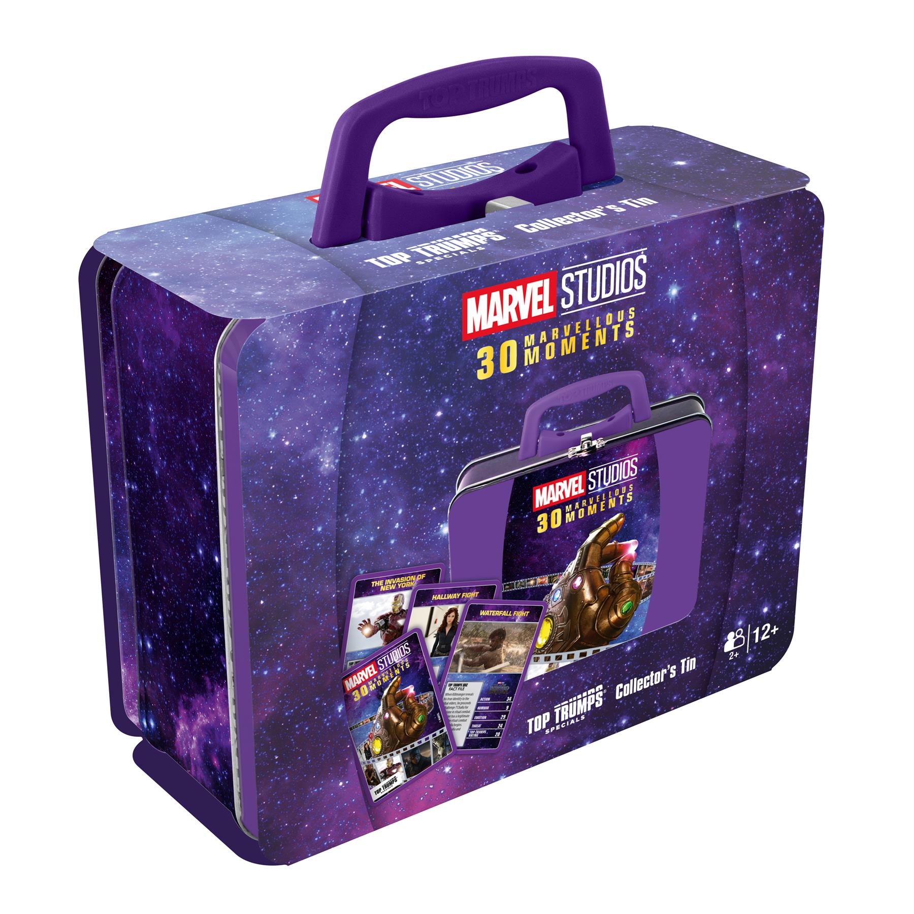 Marvel 30 Moments Top Trumps Card Game Collectors Tin | Winning Moves UK