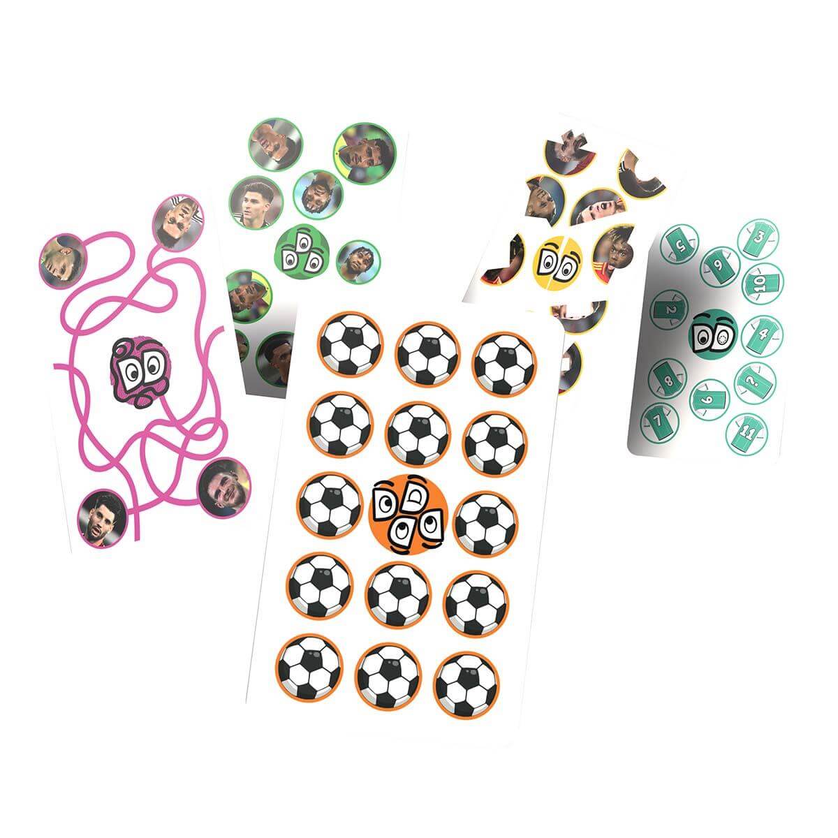 GODDIT! World Football Stars Top Trumps Card Game featuring various puzzle cards and game components.