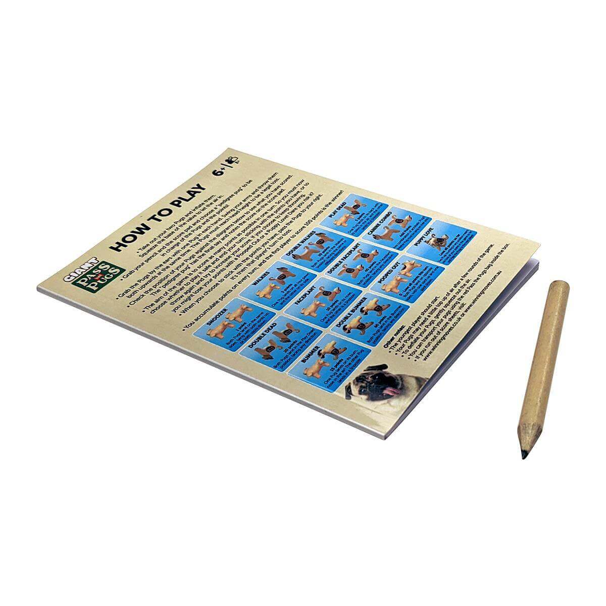 Giant Pass the Pugs Inflatable Dice Game | Winning Moves UK