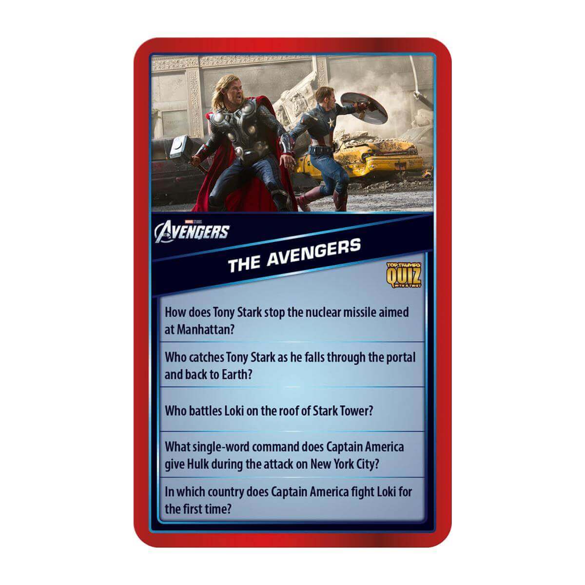 Marvel Cinematic Universe Top Trumps Quiz Card Game | Winning Moves UK