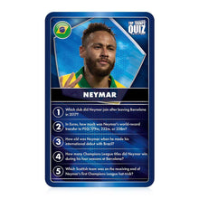 Load image into Gallery viewer, World Football Stars Blue Top Trumps Quiz Card Game

