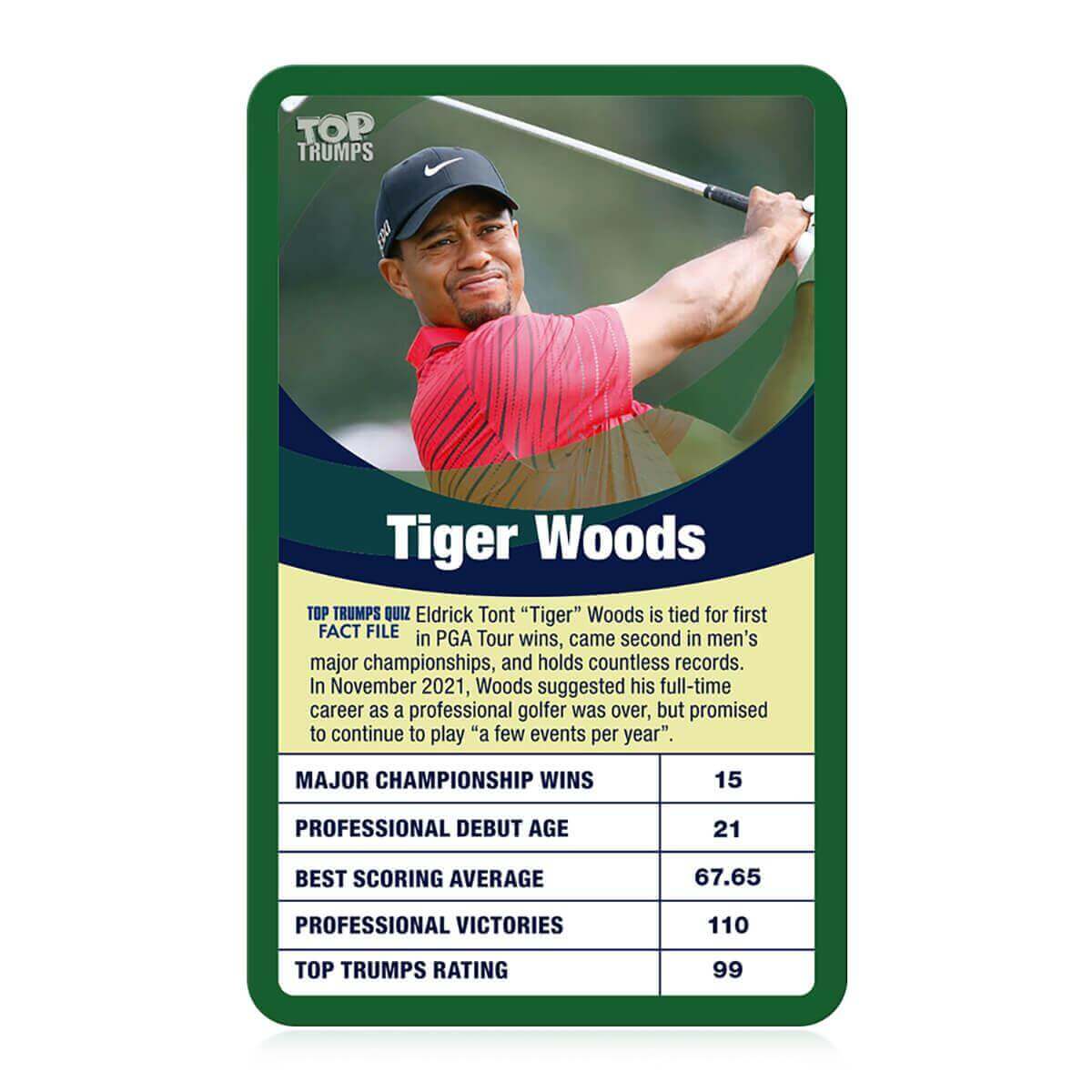Greatest Golfers Top Trumps Card Game | Top 30 Golf Legends | Winning Moves UK