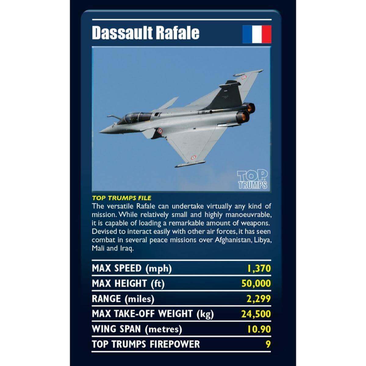 Ultimate Military Jets Top Trumps Card Game
