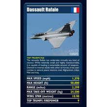 Load image into Gallery viewer, Ultimate Military Jets Top Trumps Card Game
