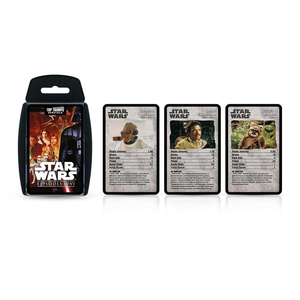 Star Wars Episodes 4-6 Top Trumps Card Game