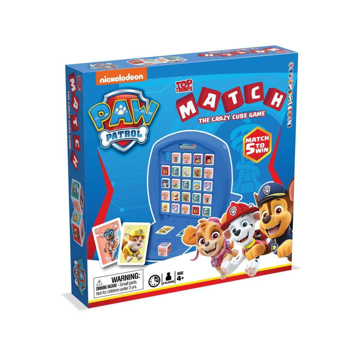 Paw Patrol Top Trumps Match - The Crazy Cube Game | Winning Moves UK
