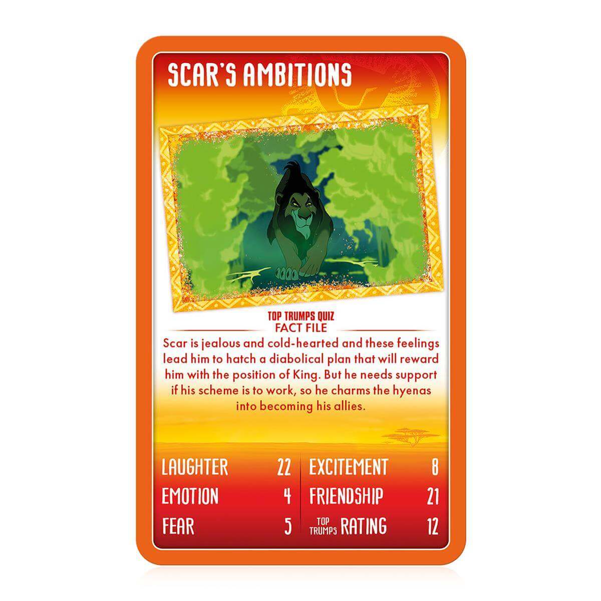 Lion King Top Trumps Card Game