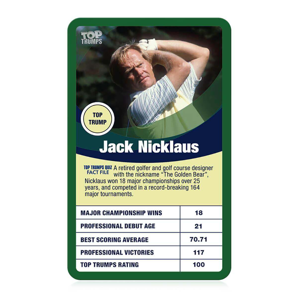 Greatest Golfers Top Trumps Card Game | Top 30 Golf Legends | Winning Moves UK