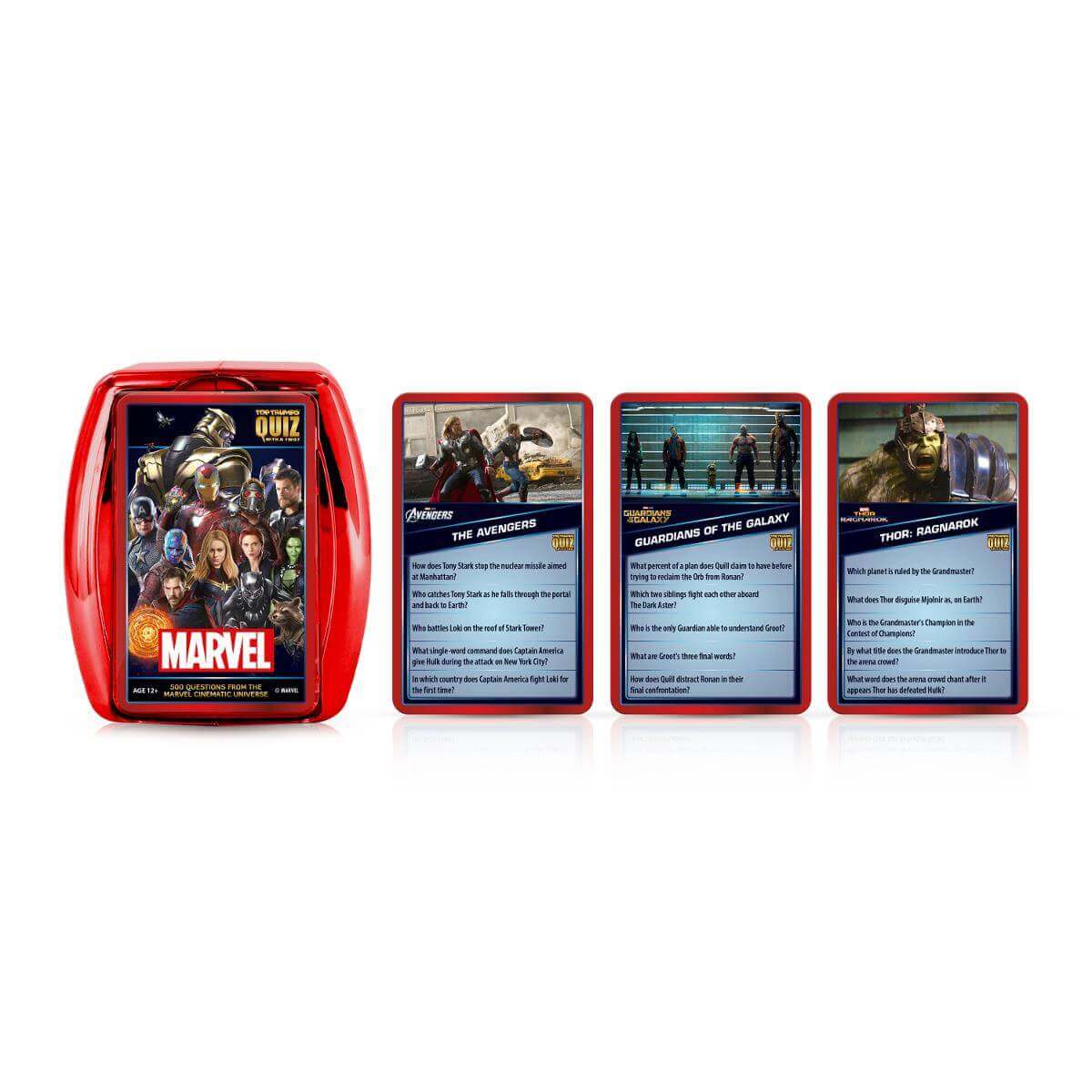 Marvel Cinematic Universe Top Trumps Quiz Card Game | Winning Moves UK