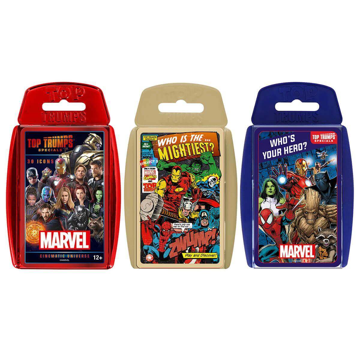 Marvel Universe Top Trumps 3 Pack Card Game Bundle | Winning Moves UK