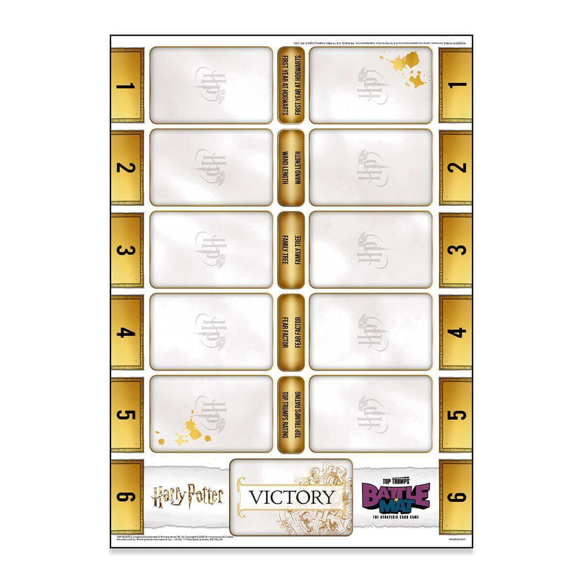 Harry Potter Top Trumps Battle Mat Card Game