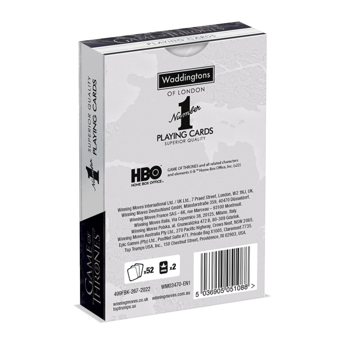 Game of Thrones Waddingtons Number 1 Playing Cards | Winning Moves UK