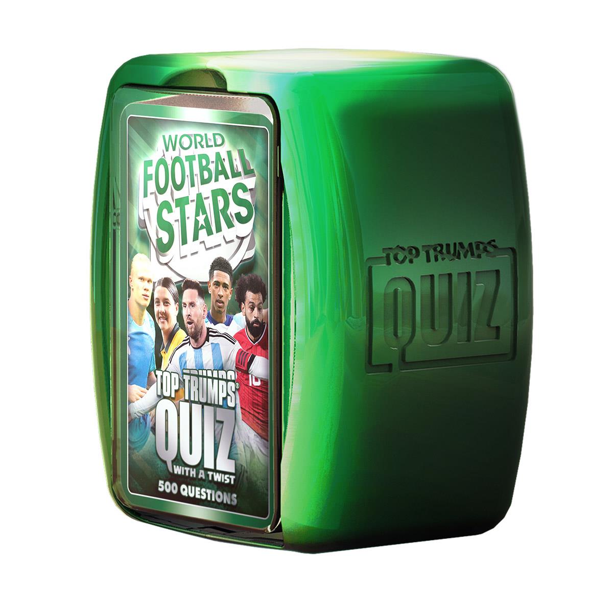 World Football Stars Green Top Trumps Quiz Card Game | Winning Moves UK