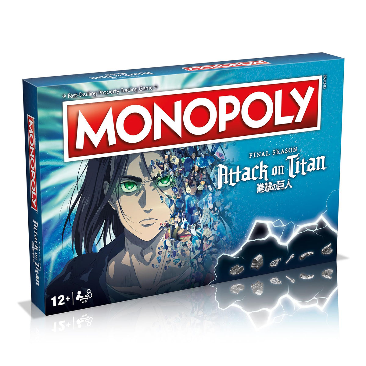 Attack On Titan Monopoly Deutsch Attack on Titan The Final Season Monopoly Board Game