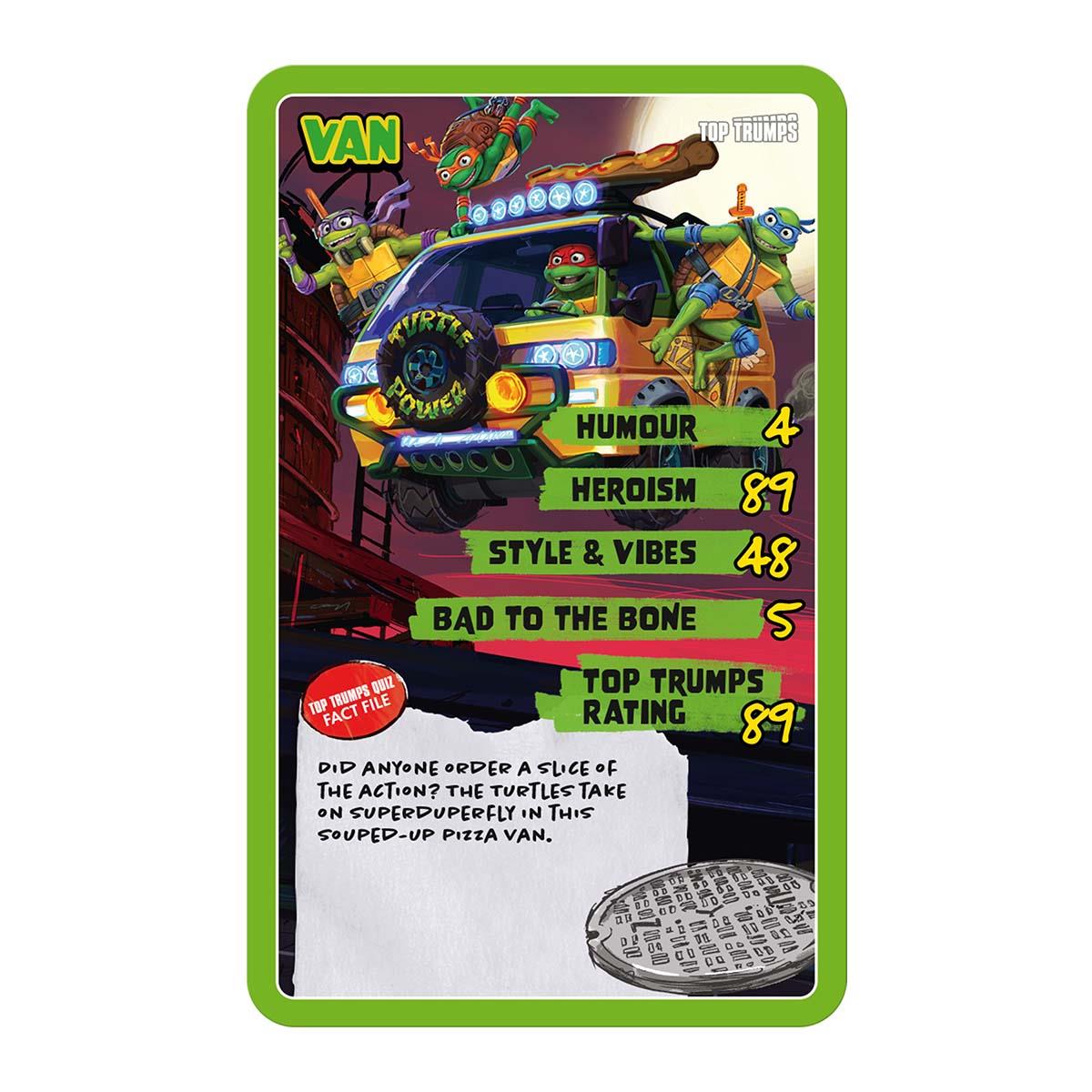 Teenage Mutant Ninja Turtles Top Trumps Card Game