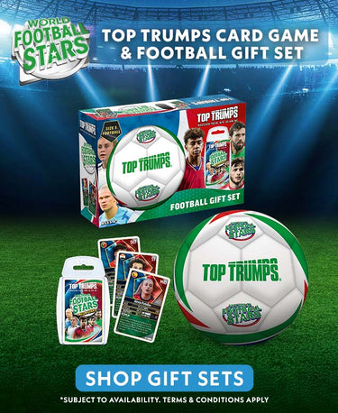 Top Trumps World Football Stars Specials Jeu de cartes Vert Jouez avec Lionel Messi, Neymar et Harry Kane, cadeau éducatif et jouets pour enfants de 6 ans et plus
