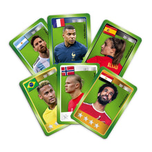 Load image into Gallery viewer, World Football Stars Green Top Trumps Match - The Crazy Cube Game