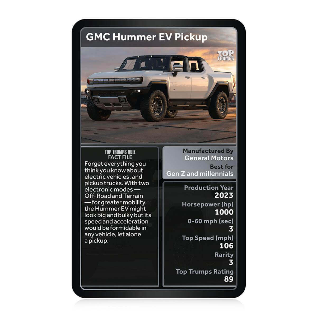 Ultimate 4x4 Vehicles Top Trumps Card Game