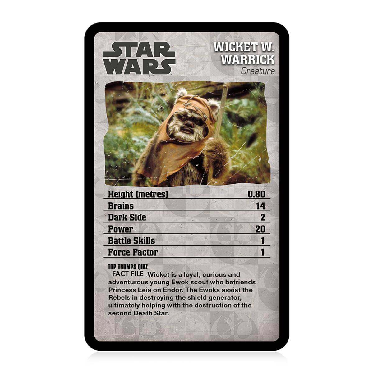 Star Wars Episodes 4-6 Top Trumps Card Game