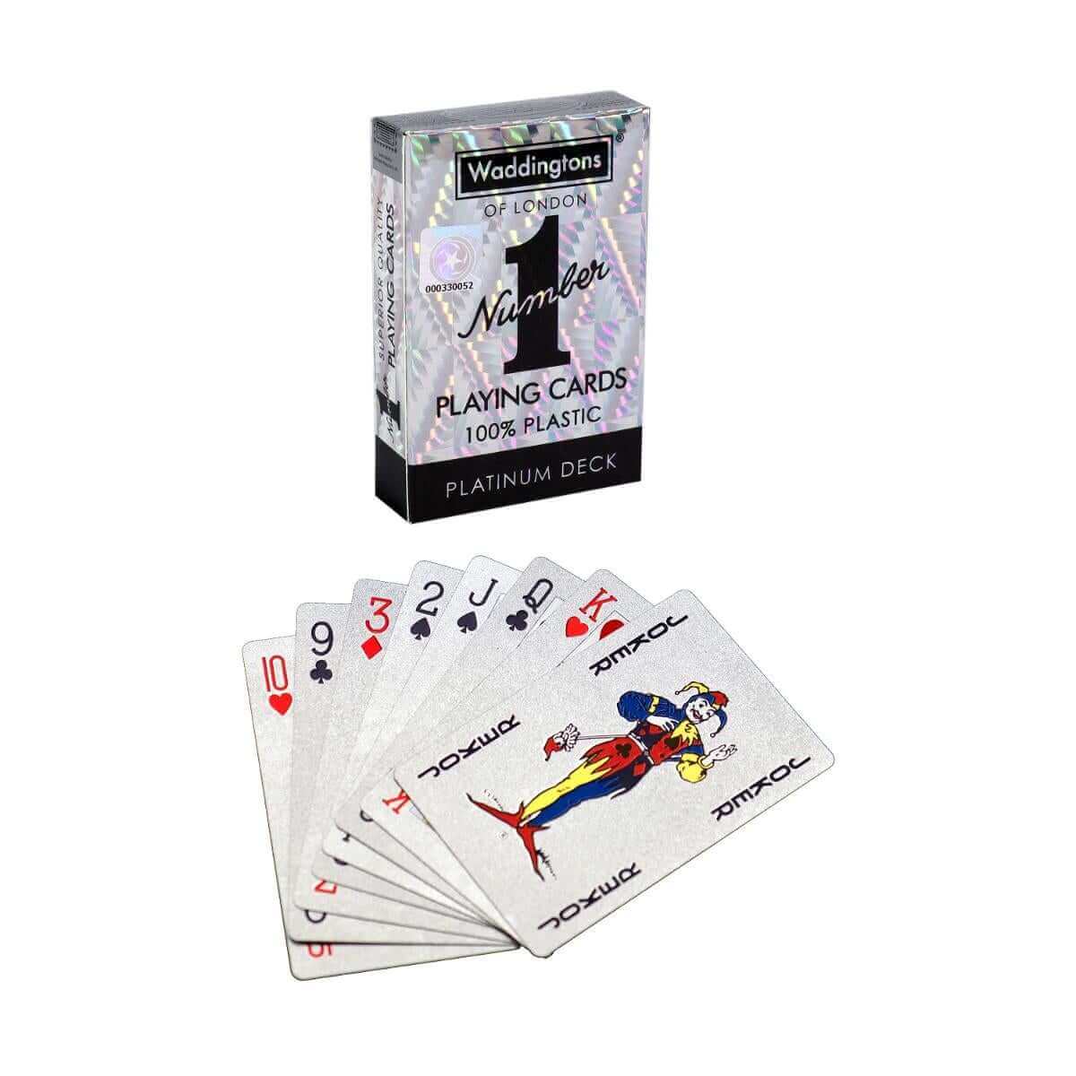 Classic Platinum Waddingtons Number 1 Playing Cards