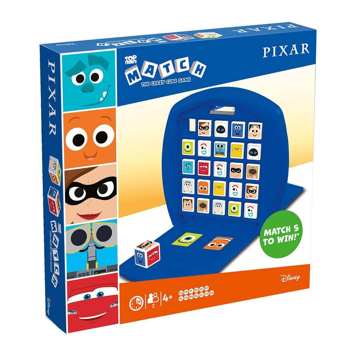 PIXAR Top Trumps Match - The Crazy Cube Game