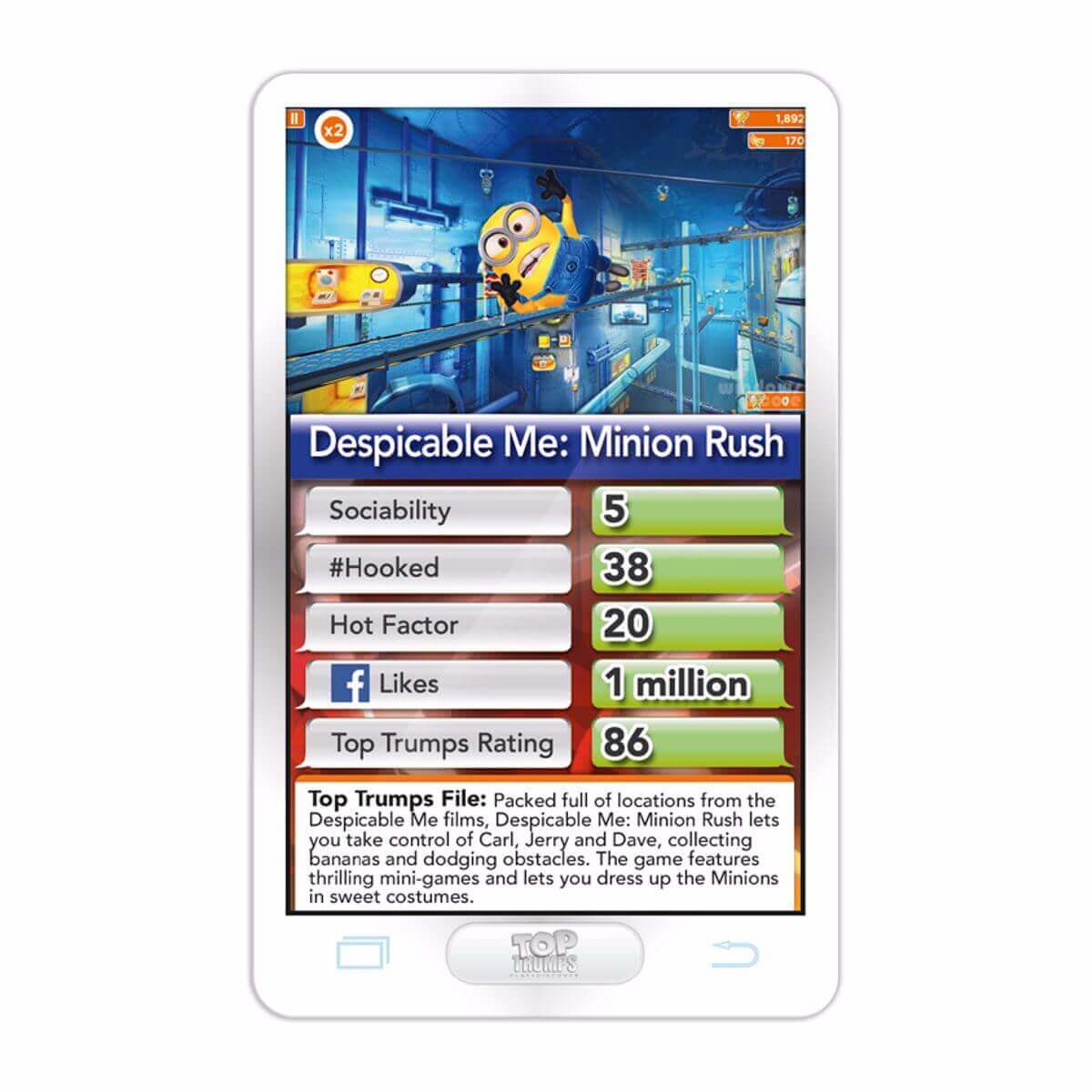 Hottest Top 30 Apps Top Trumps Card Game