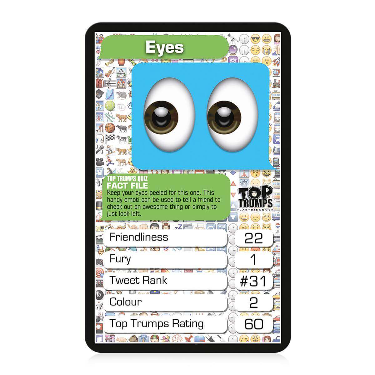 Top 30 Emotis Top Trumps Card Game