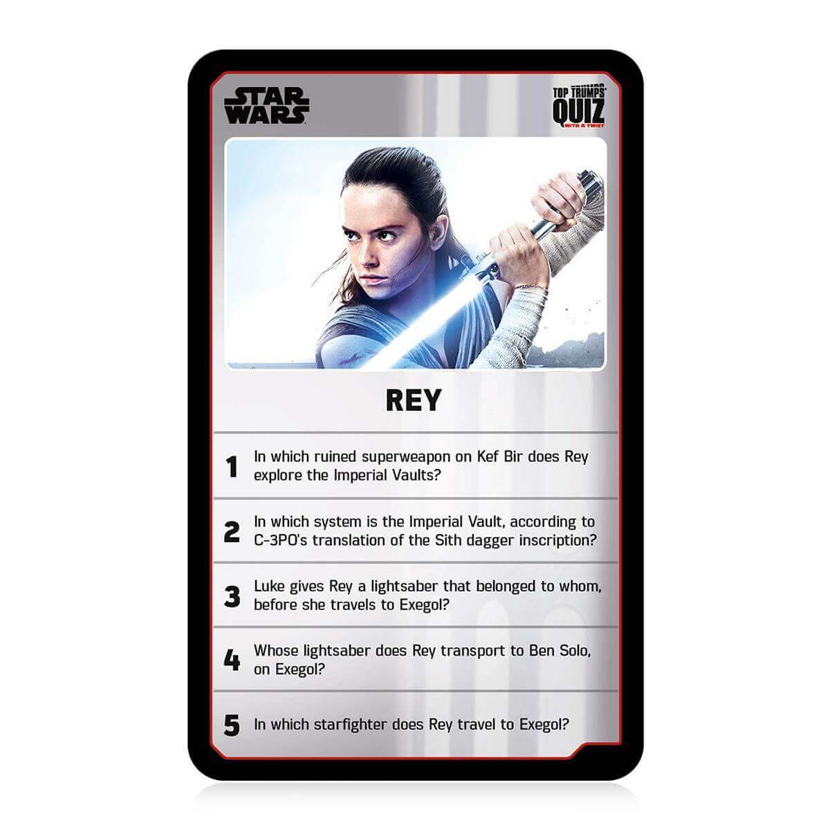Star Wars 21 Top Trumps Quiz Card Game