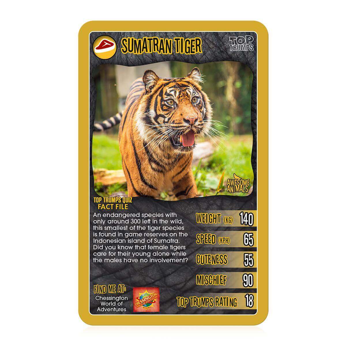 Awesome Animals Top Trumps Card Game