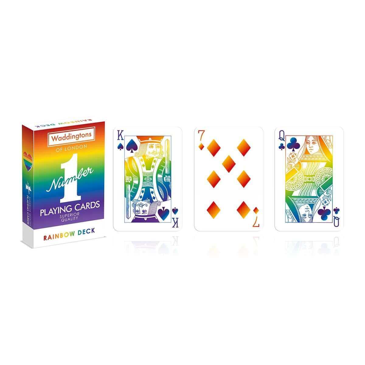 Rainbow Waddingtons Number 1 Playing Cards