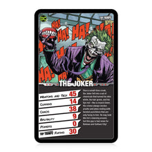 Load image into Gallery viewer, DC Super Villains Top Trumps Card Game