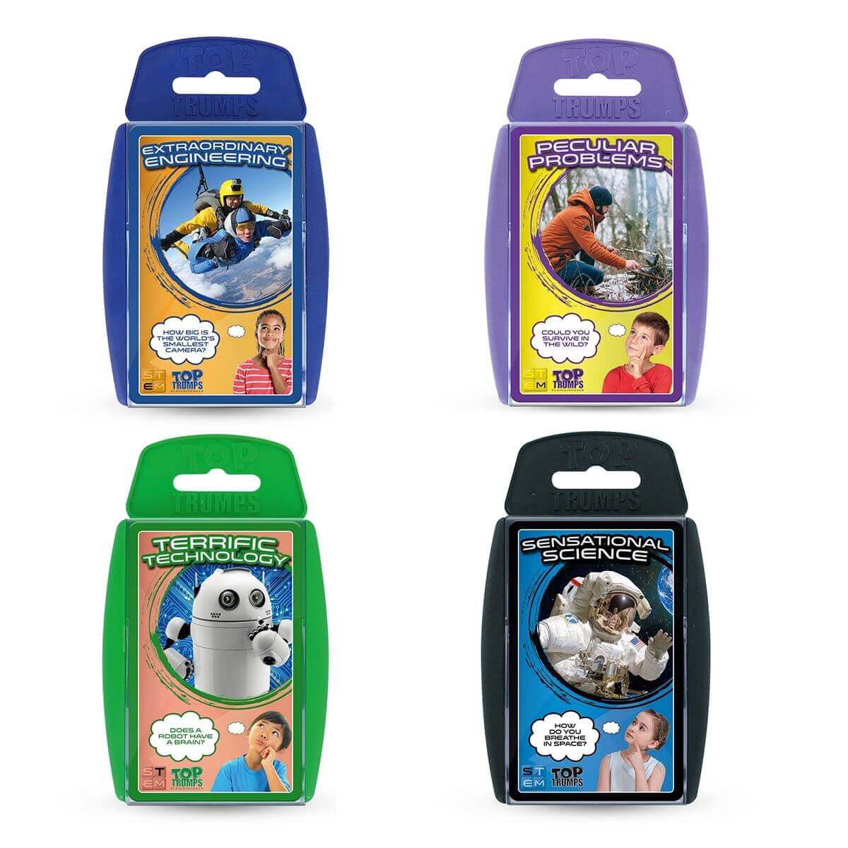 STEM Learning Top Trumps 4 Pack Card Game Bundle