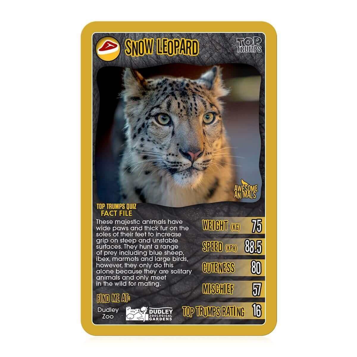 Awesome Animals Top Trumps Card Game